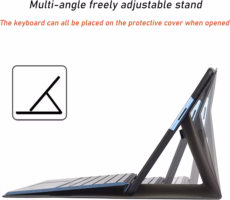 Premium PU Leather with Stylus Pencil Holder Smart Tablet Case for Surface PRO 9/PRO 9 5g 2022 13 Inch