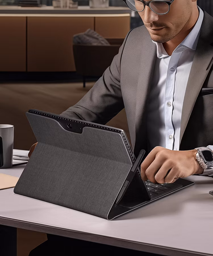 Premium PU Leather with Stylus Pen Holder Smart Tablet Case for Microsoft Surface PRO 7 Plus/PRO 7/PRO 6/PRO 5/PRO 4/PRO LTE