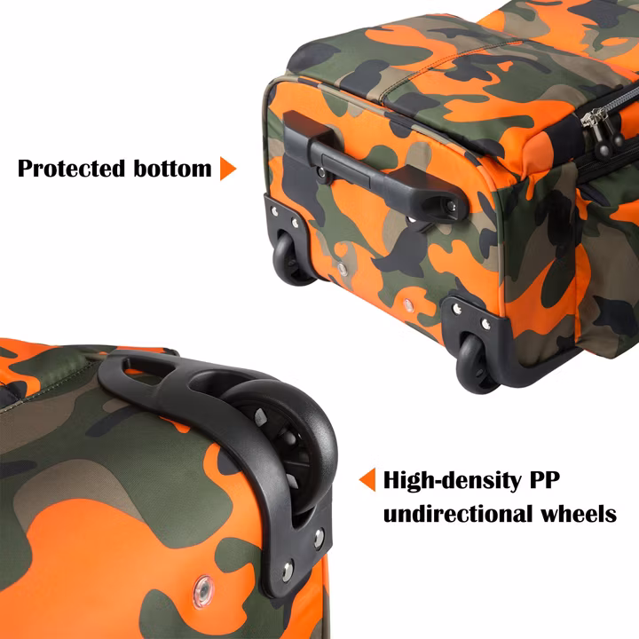 Big Storage Waterproof Wheeled Backpack Roller Travel Luggage for Students School Books Laptop Bag