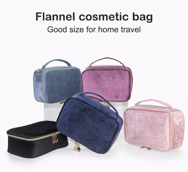 High Quality Wholesale PU Brush Set Zipper Travel Cosmetic Makeup Case