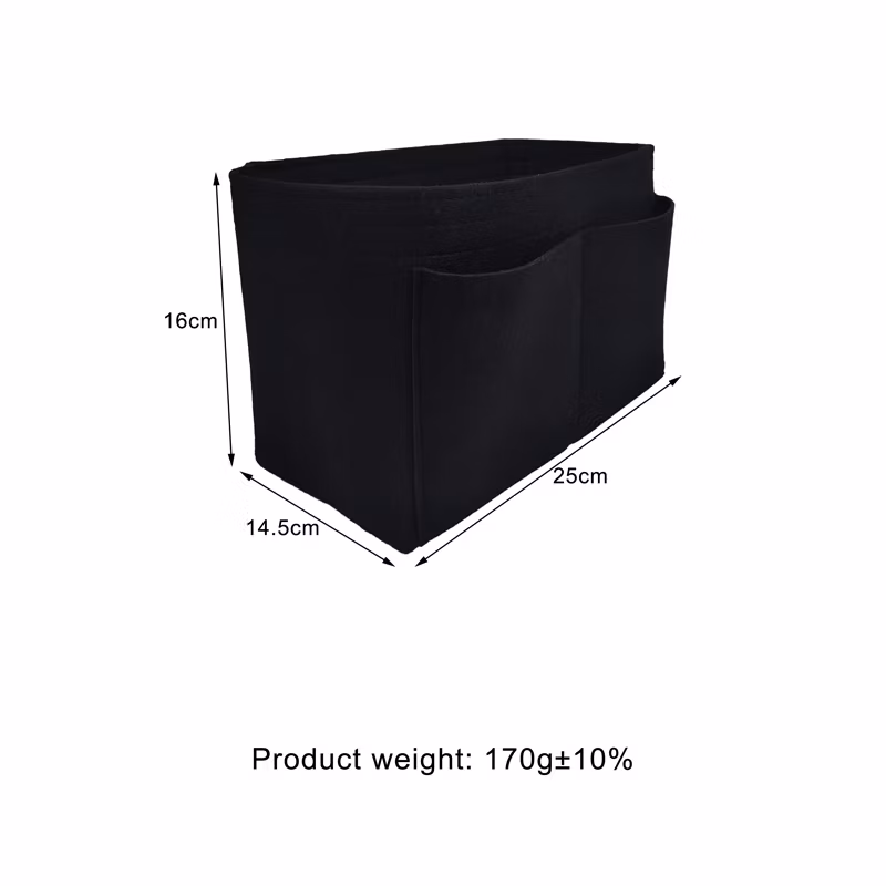 OEM ODM Felt Bag Organizer Insert Multi-Pocket Handbag for Cosmetic Makeup Felt Bag Organizer
