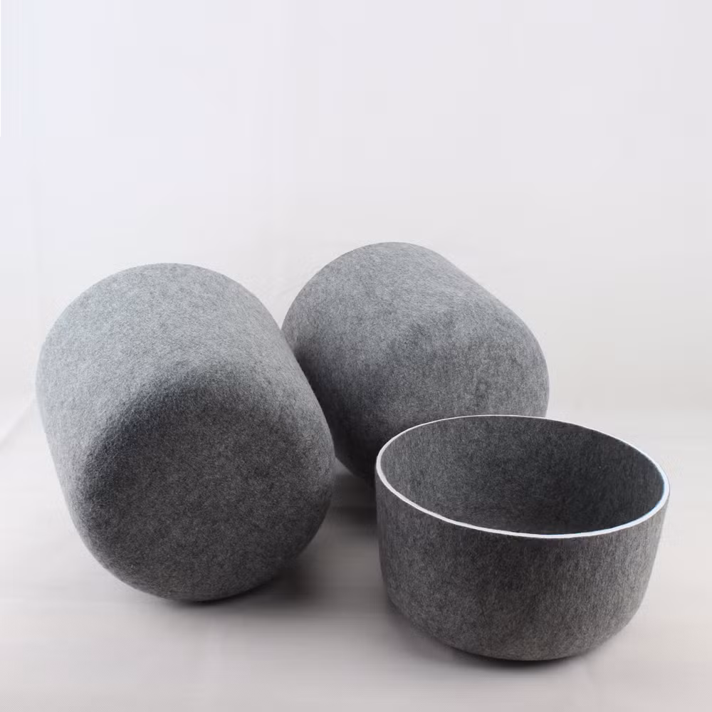 Household Good Quality Small Size Recyclable Pet Felt Thermoforming Felt Furniture Storage Containers for Home