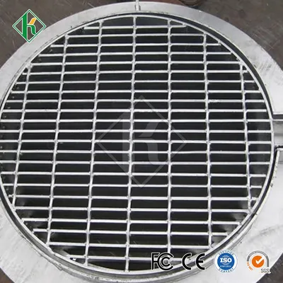 Kaiheng <a href='/steel-grating/'>Steel Grating</a> Platform Manufacturer Metal Steel Grating Trench Drain Cover China Steel Grating Galvanised Steel Drain Trench Grates