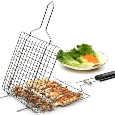 Stainless Steel Cooking Grate Beef Jerky Drying Rack BBQ Grill Grid Screen Net Mesh