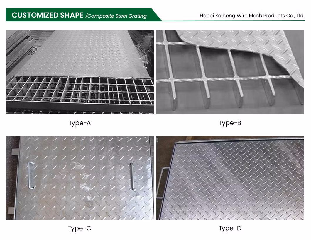 Kaiheng Kick Plate Steel Bar Grating Factory Steel Grid Walkway China Heavy Duty Driveway Stainless Steel Grating