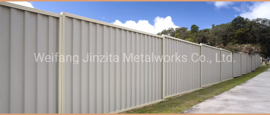 Colorbond Corrugated Steel Fence Privacy Steel Sheet Metal Iron Colorbond Hoarding Fencing Garden Fence Panel