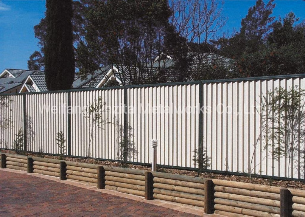 Colorbond Corrugated Steel Fence Privacy Steel Sheet Metal Iron Colorbond Hoarding Fencing Garden Fence Panel