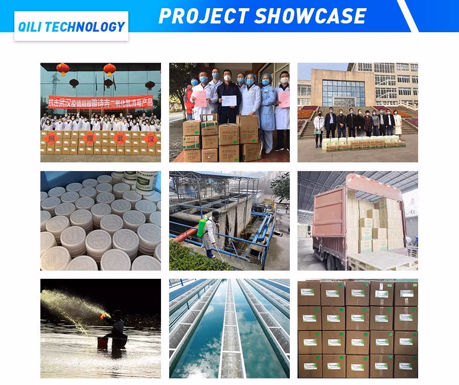 Aquaculture, Swimming Pool, Tap Water and Sewage Treatment, Chlorine Dioxide Sterilization and Disinfection, Effervescent Tablets