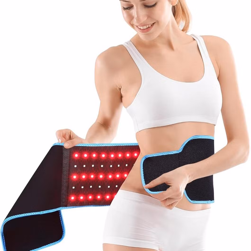 Dual Wavelength 660nm, 850nm Tummy Massager, Red Light Therapy Belt for Fitness, Belly Tightening, Shaping
