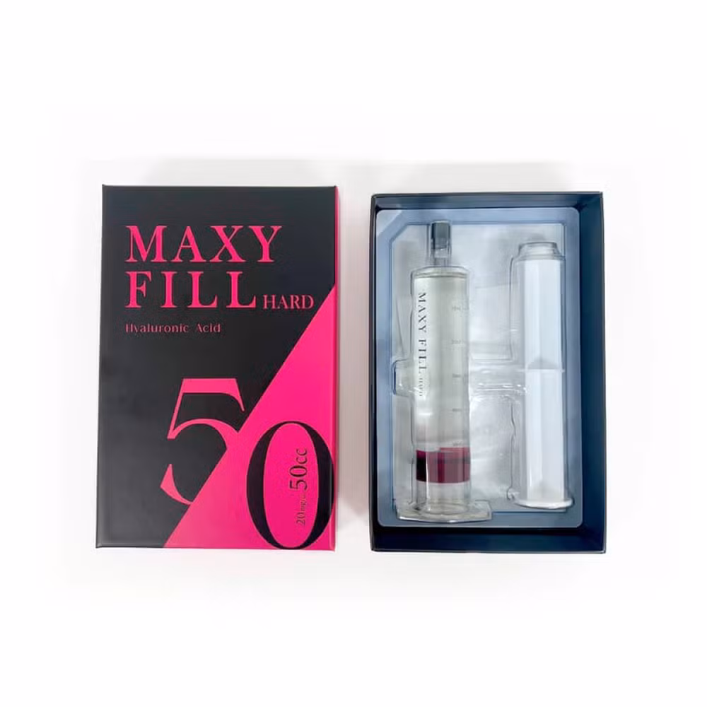 Maxy Fill Syringe 50cc Breast Implant Buttocks Enlargement Injectable Cross-Linked Hyaluronic Acid 50cc