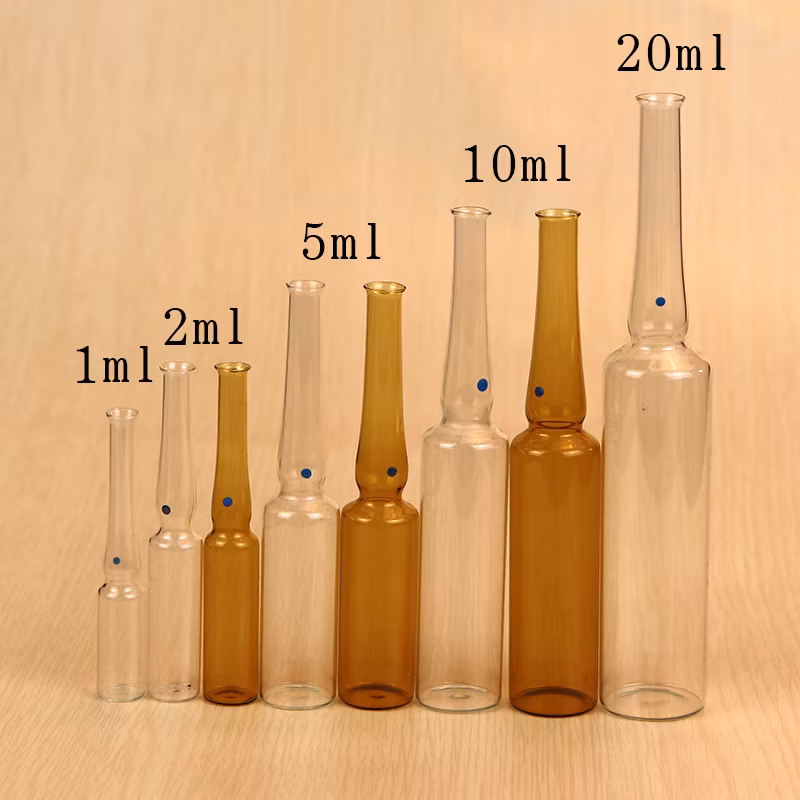 2ml 3ml 5ml Transparent Vaccine Medical Borosilicate Glass Bottle Vial