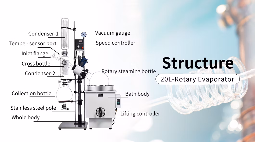 Biotech 20L Rotovap Laboratory Oil Extraction Rotary Evaporator