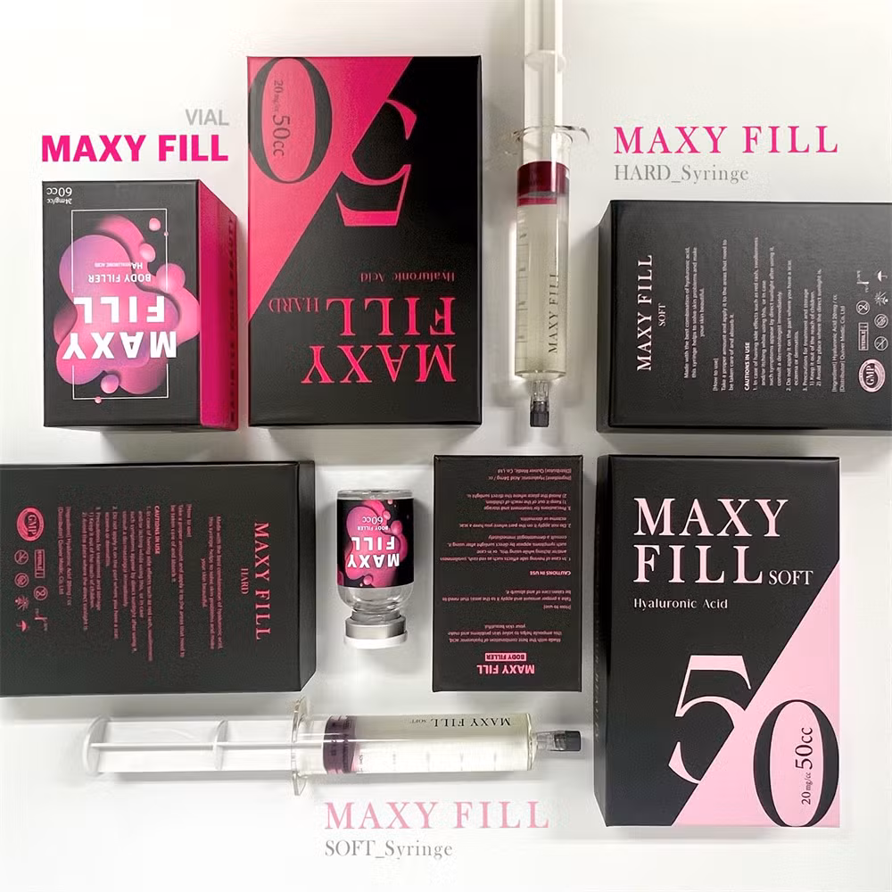 Maxy Fill Syringe 50cc Breast Implant Buttocks Enlargement Injectable Cross-Linked Hyaluronic Acid 50cc