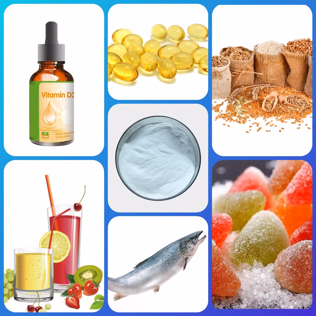 Argc Vitamin D3 99% CAS 67-97-0 Pure Cholecalciferol for Food and Health Products Bulk Price