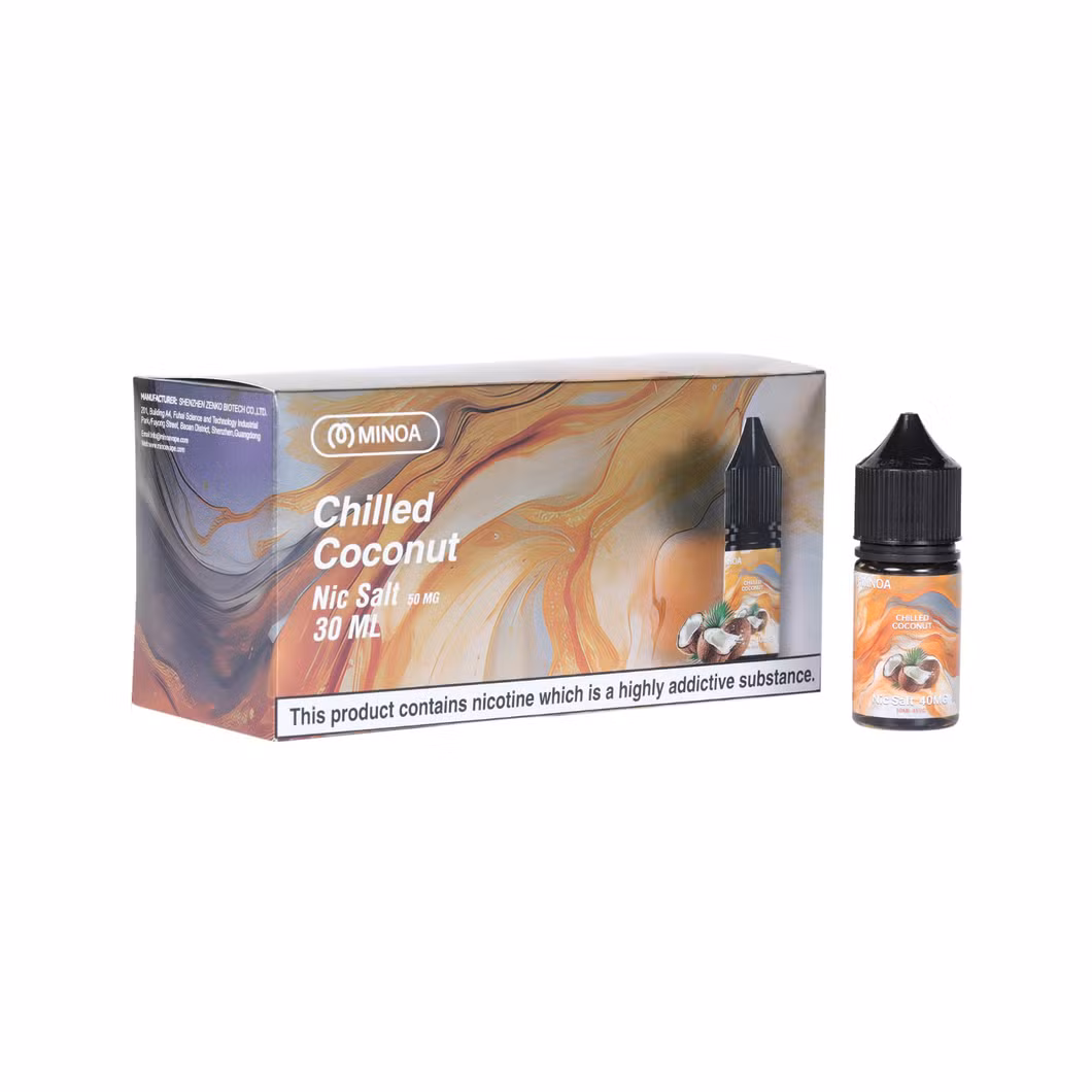 Unmatched Quality E-Liquid, Nicotine Salt, Free Samples, High Demand, Premium Smooth Vape Juice Minoa Best Price