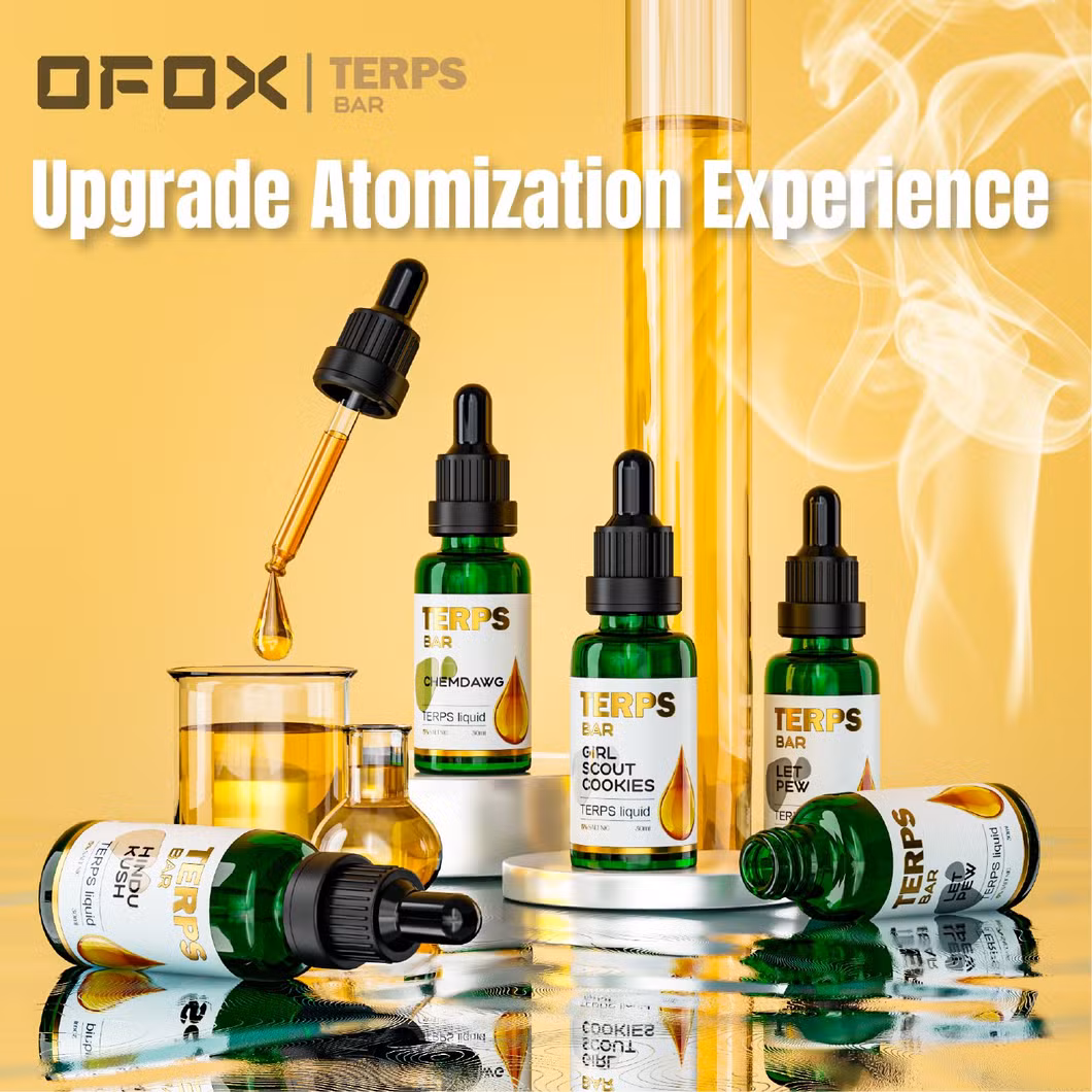 30ml High Terpenes Extract Cured Resin Distillate Terpenes E-Juice Suit for Vape
