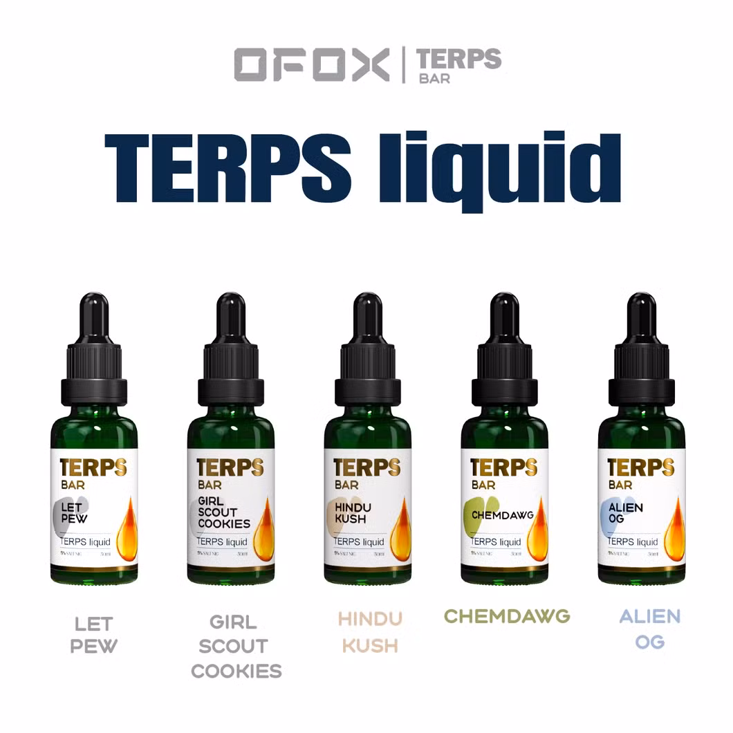 30ml High Terpenes Extract Cured Resin Distillate Terpenes E-Juice Suit for Vape