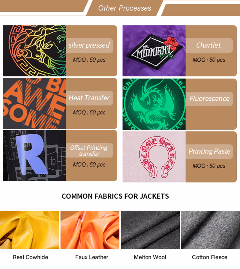 High Quality Custom Made Letterman Baseball Bomber Jackets with Chenille Patches Embroidery Logo