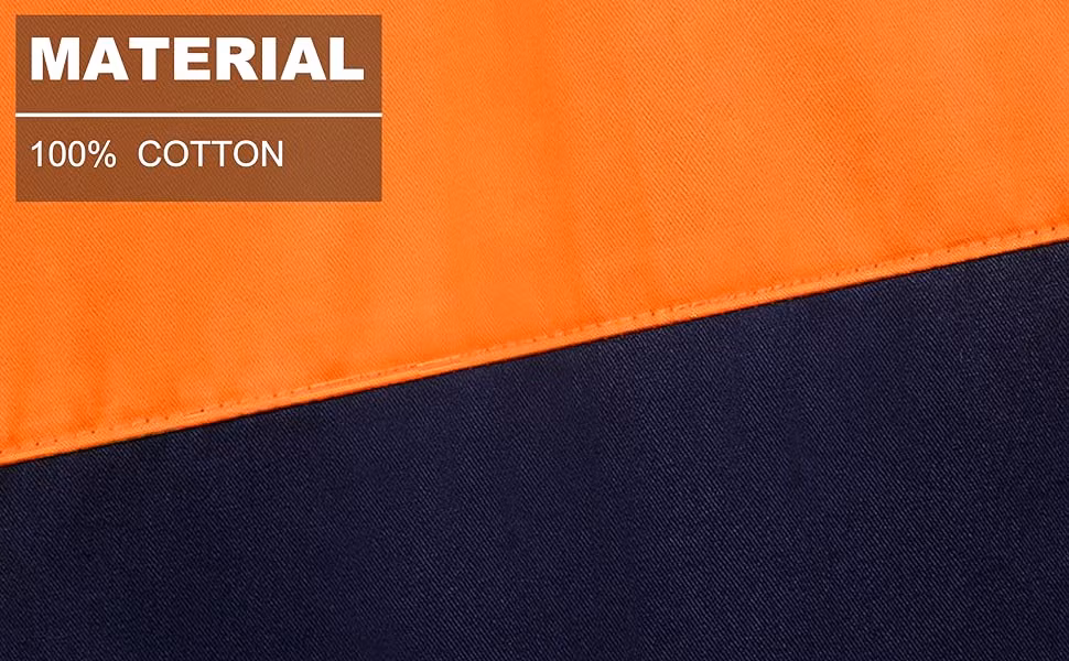 China Cheap Breathable Pink Orange Cotton Safety Reflective Shirts for Women