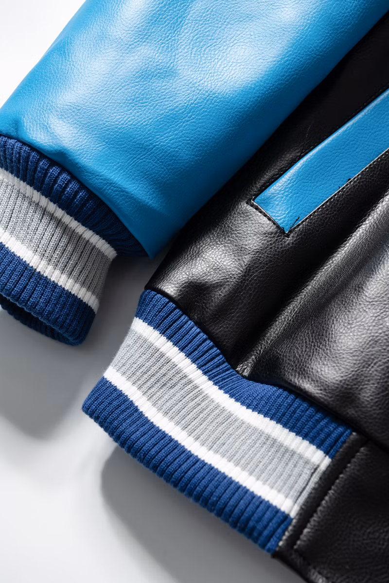 Multi Color Faux Vintage Style Leather Motorcycle Racing Car Jacket