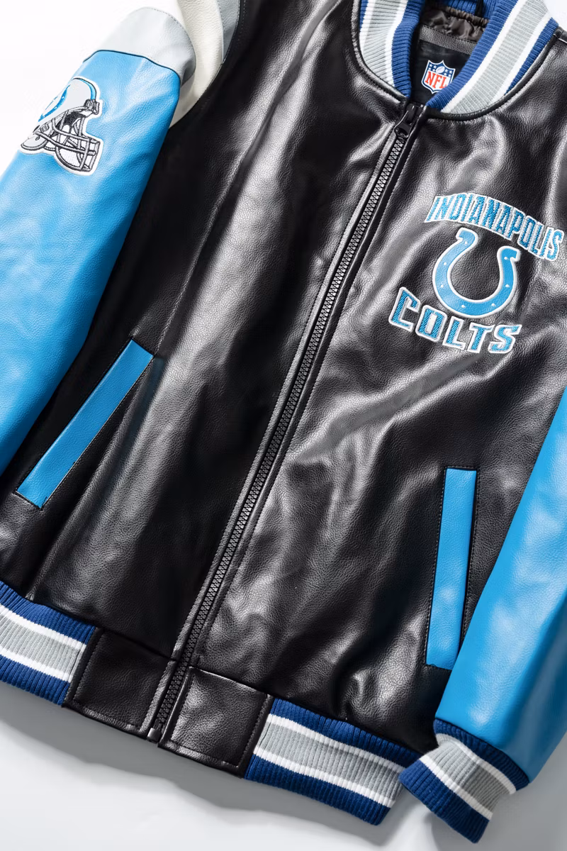 Multi Color Faux Vintage Style Leather Motorcycle Racing Car Jacket