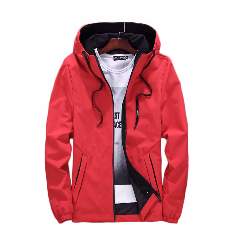 Men&prime;s Red Color Outdoor Mountain Waterproof Ski Jacket Winter Coat with Hood