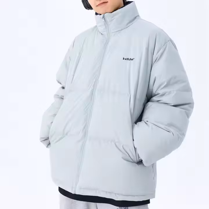 Customized Printing Logo Winter Thick 100% Goose Down Jackets Cotton Unisex Coat Men&prime;s Plain Down Puffer Jacket