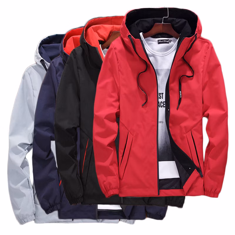 Men&prime;s Red Color Outdoor Mountain Waterproof Ski Jacket Winter Coat with Hood