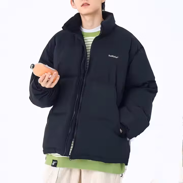 Customized Printing Logo Winter Thick 100% Goose Down Jackets Cotton Unisex Coat Men&prime;s Plain Down Puffer Jacket