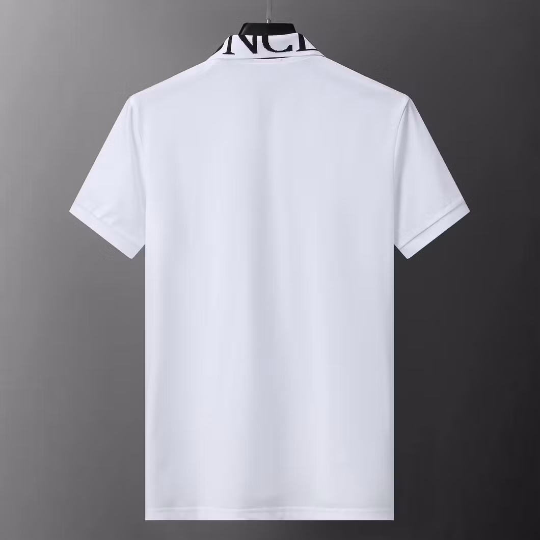 Designer Men&prime;s Polos Men T-Shirts Short Sleeve T Shirt Polo Shirt High Quality Letter Printing Pattern Clothes Clothing Tee Black and White Men Tees Asian