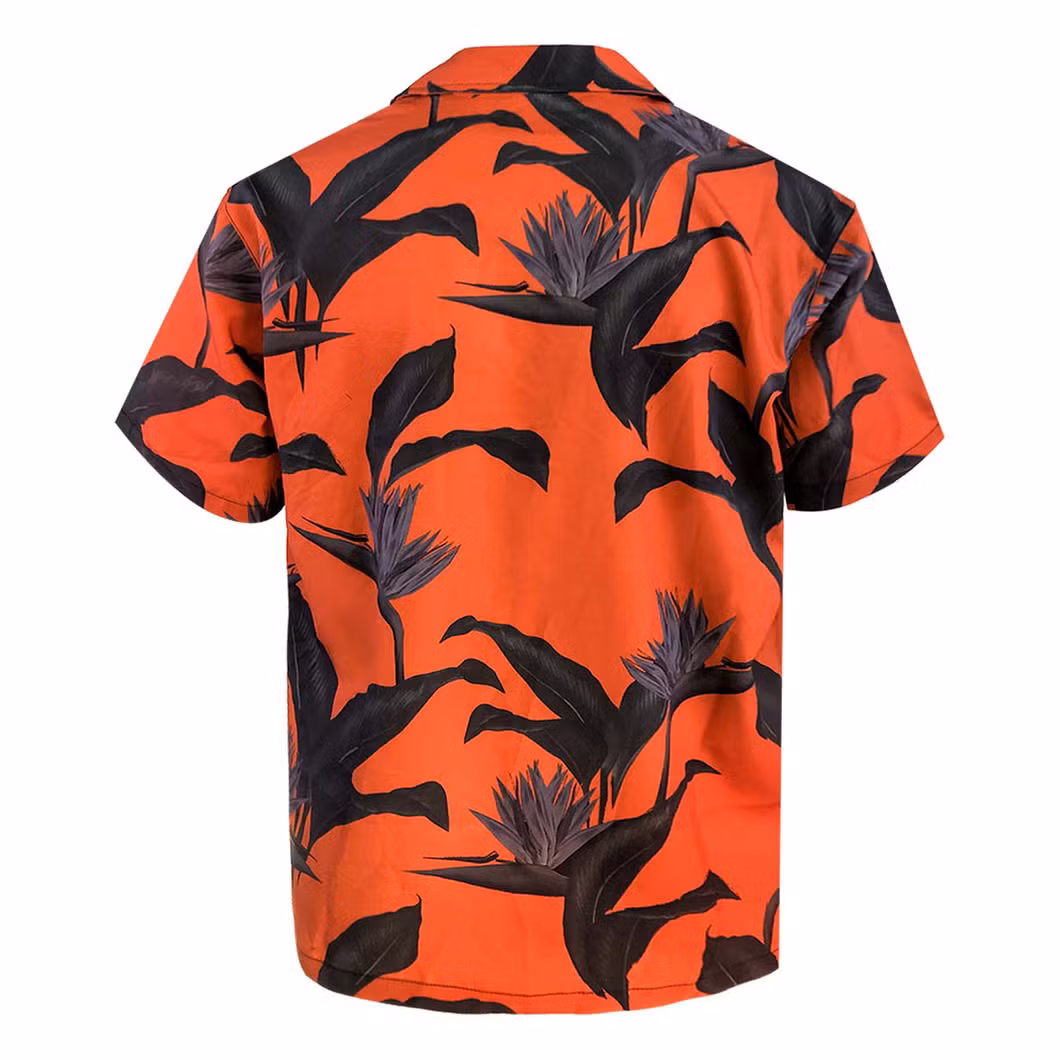 Summer Men&prime; S Custom Short Sleeves Print Aloha Hawaiian Casual Shirt