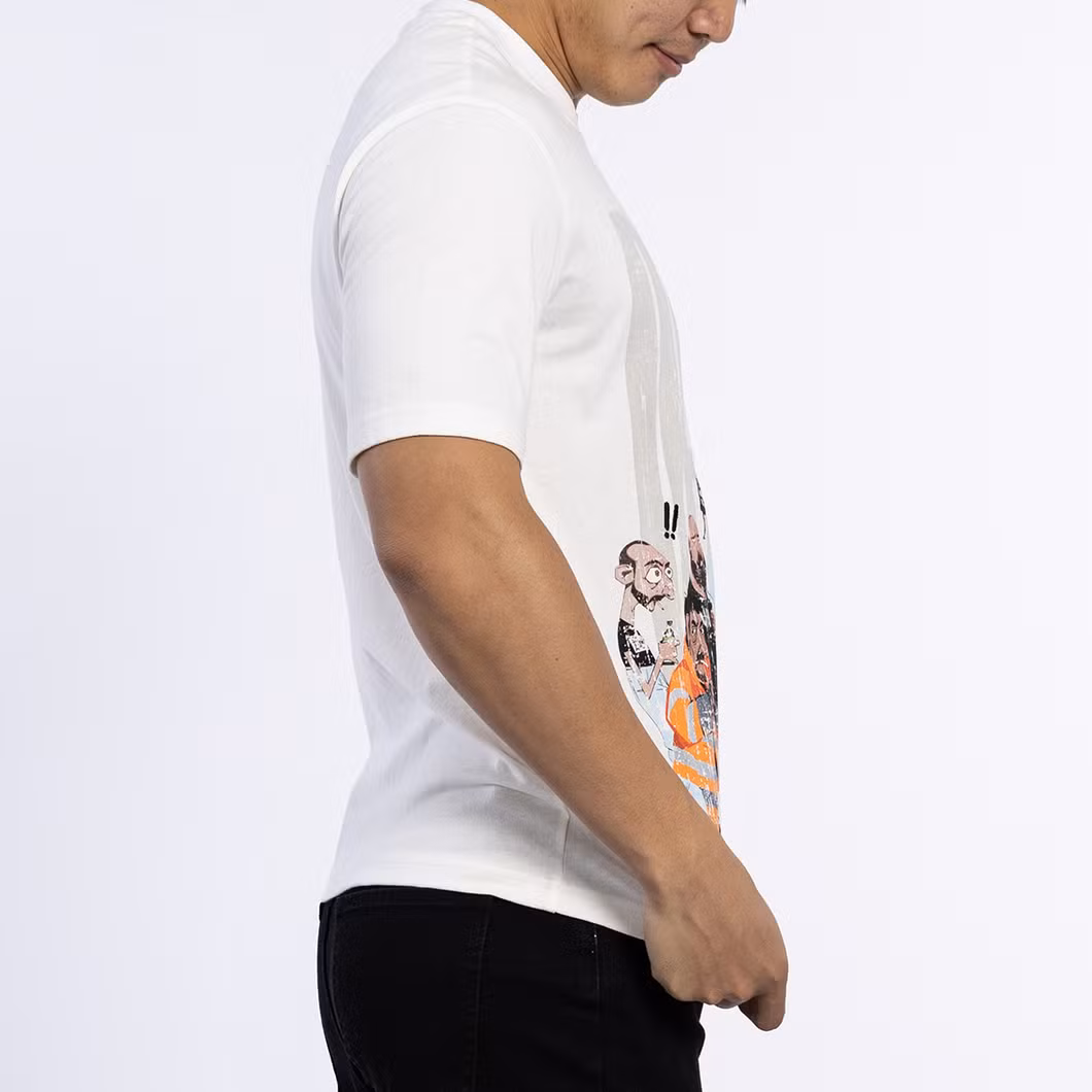 Custom Casual Knitted 180GSM Short Sleeve Shirts Logo Printed Male Top T-Shirts for Men