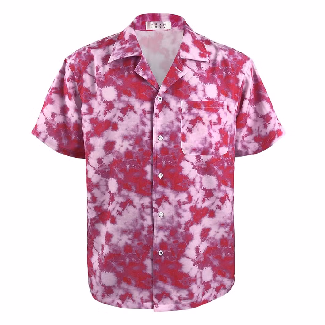 Summer Men&prime; S Custom Short Sleeves Print Aloha Hawaiian Casual Shirt