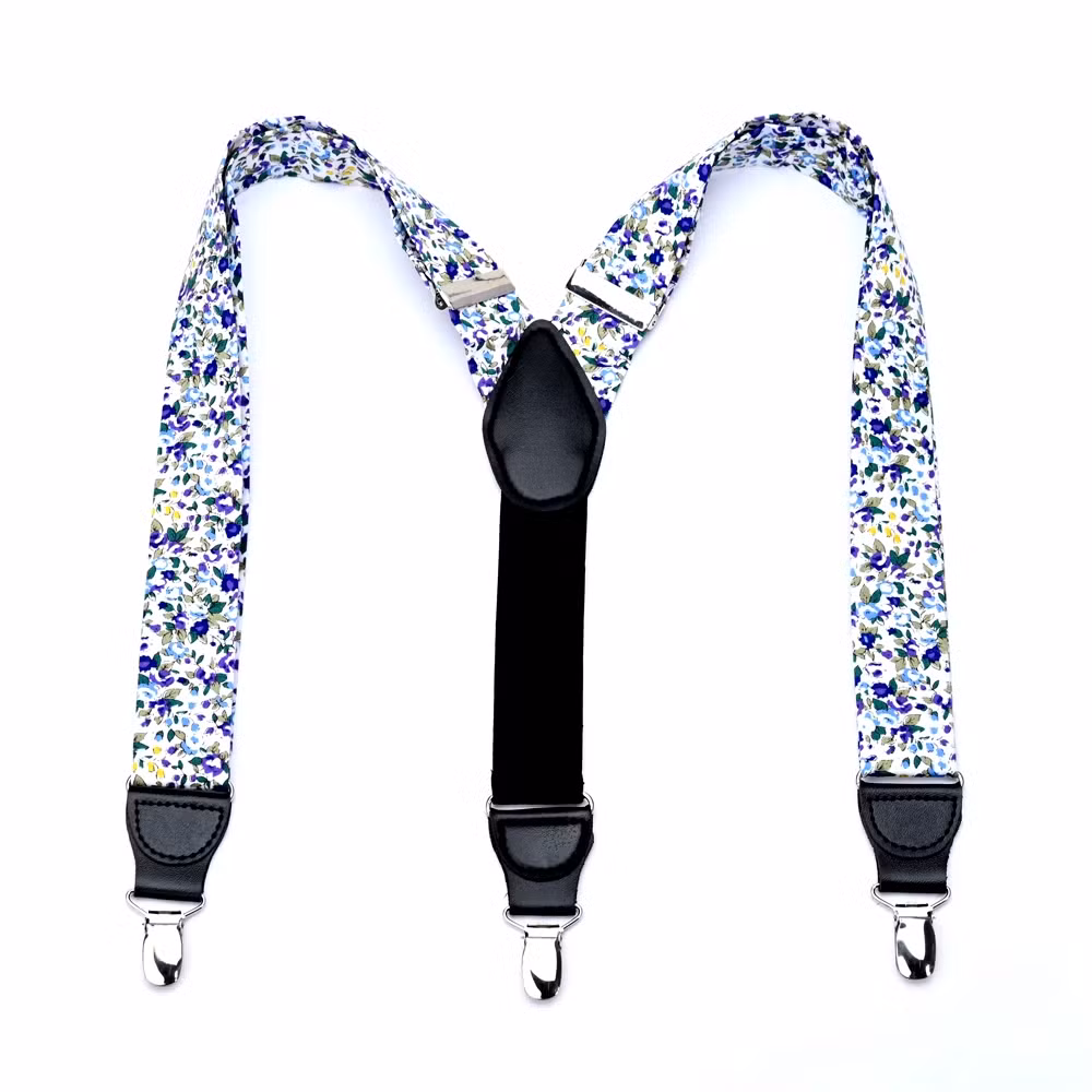 Custom Multicolor Unisex Adults Buckle-Down - Floral Suspenders