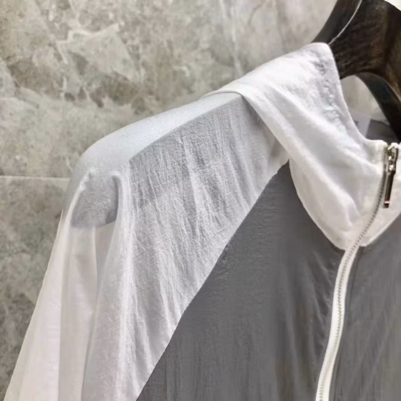 Men&prime;s UV Protection Jacket Men&prime;s and Women&prime;s Solid Color Sports Color Matching Sunscreen Thin Shirt