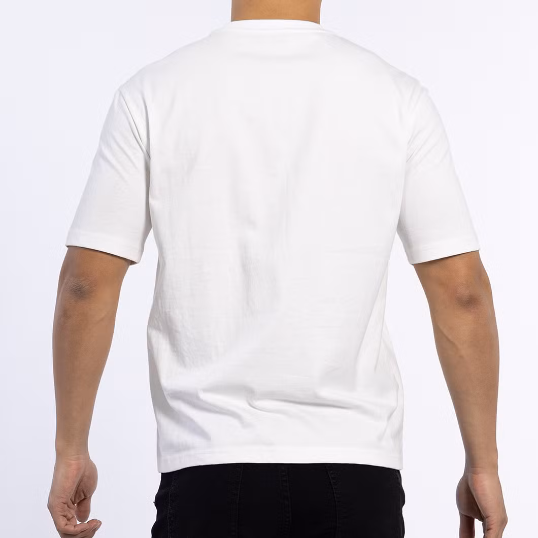 Custom Casual Knitted 180GSM Short Sleeve Shirts Logo Printed Male Top T-Shirts for Men