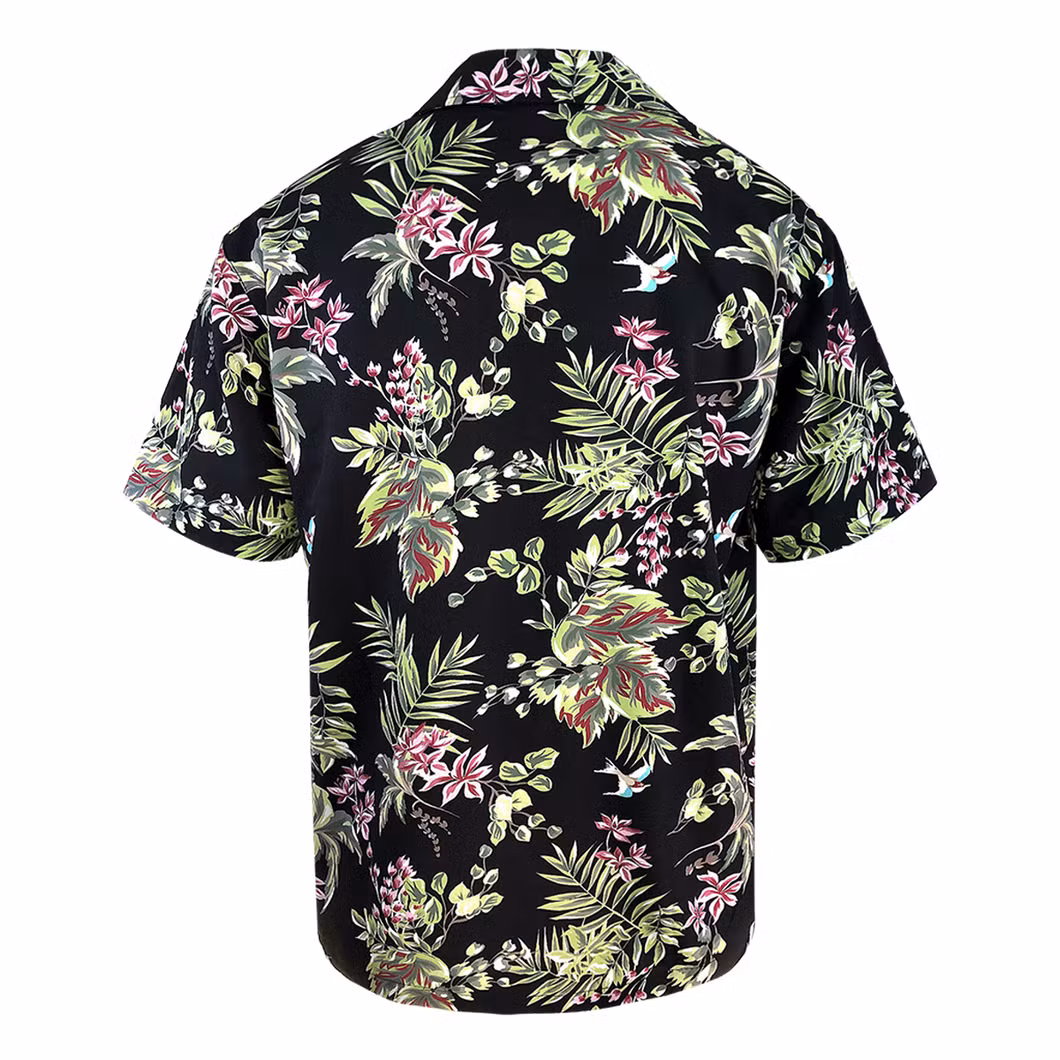 Summer Men&prime; S Custom Short Sleeves Print Aloha Hawaiian Casual Shirt