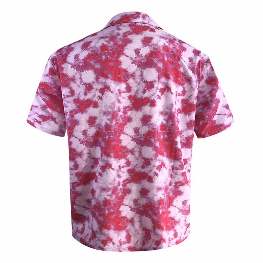 Summer Men&prime; S Custom Short Sleeves Print Aloha Hawaiian Casual Shirt