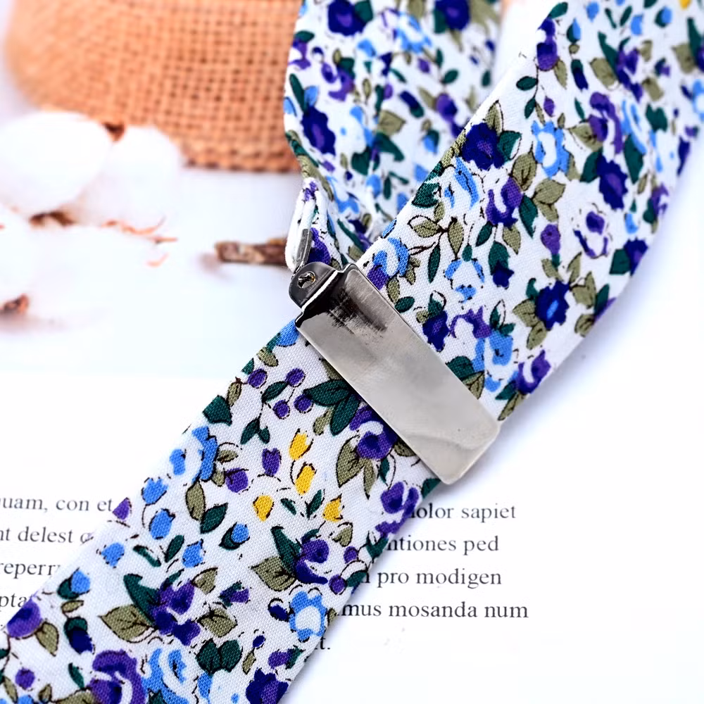 Custom Multicolor Unisex Adults Buckle-Down - Floral Suspenders