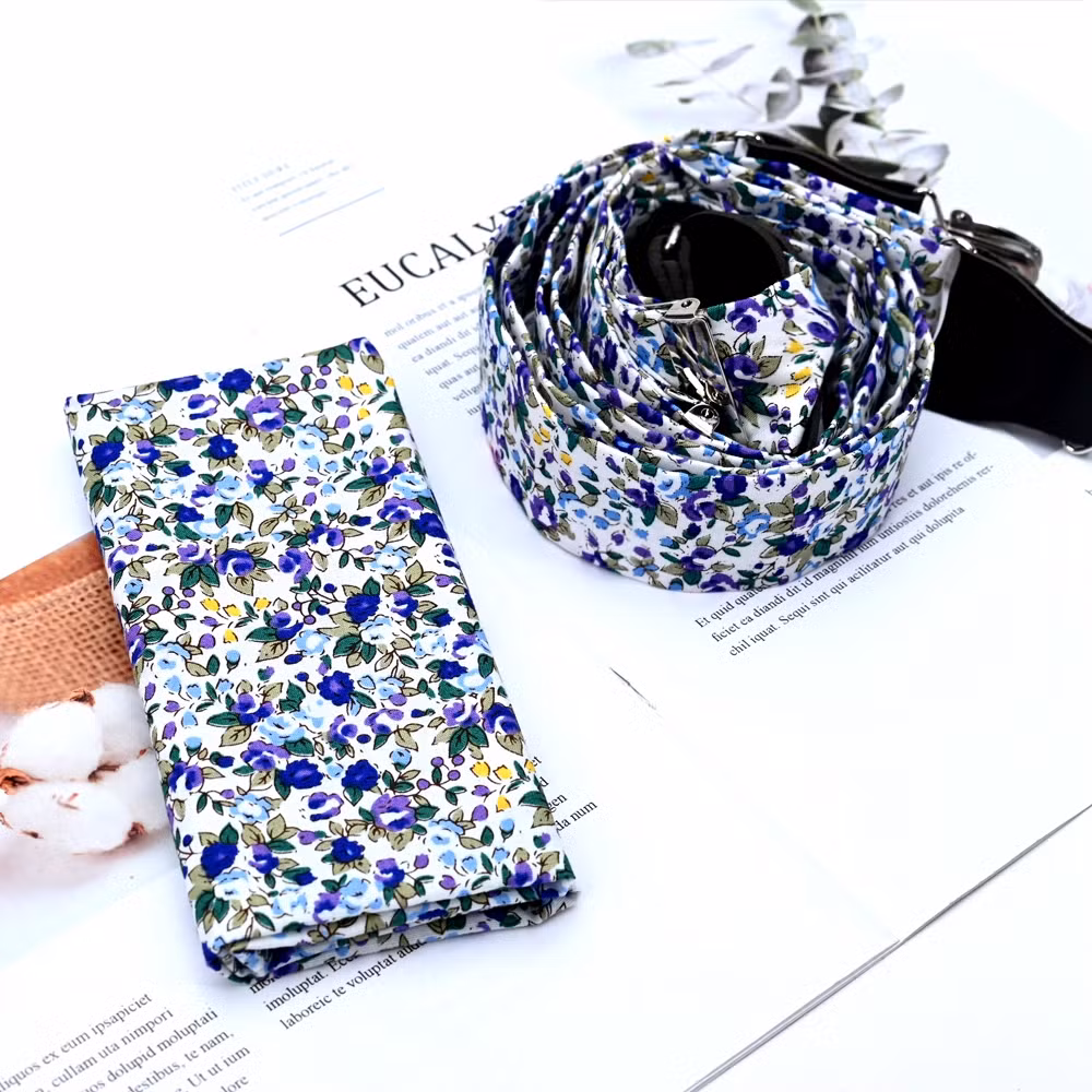 Custom Multicolor Unisex Adults Buckle-Down - Floral Suspenders