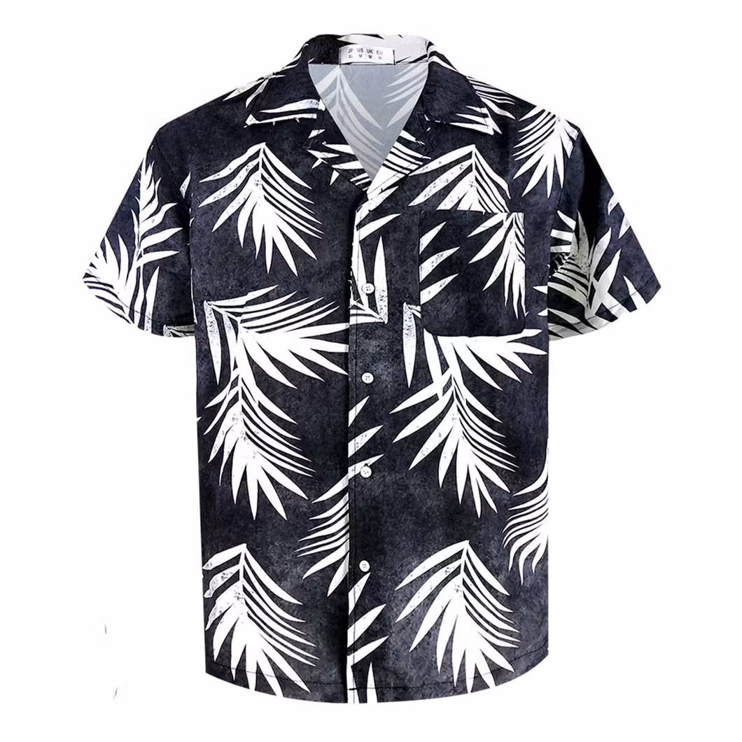 Summer Men&prime; S Custom Short Sleeves Print Aloha Hawaiian Casual Shirt