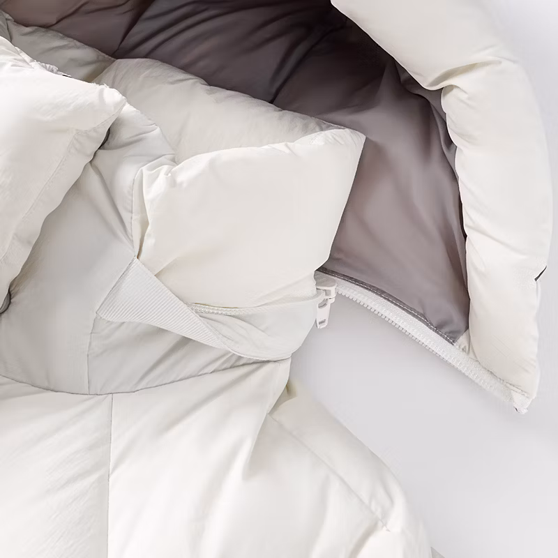 Winter Warm Padded High Quality White Goose Down Jacket Puffer Jacket with Hood