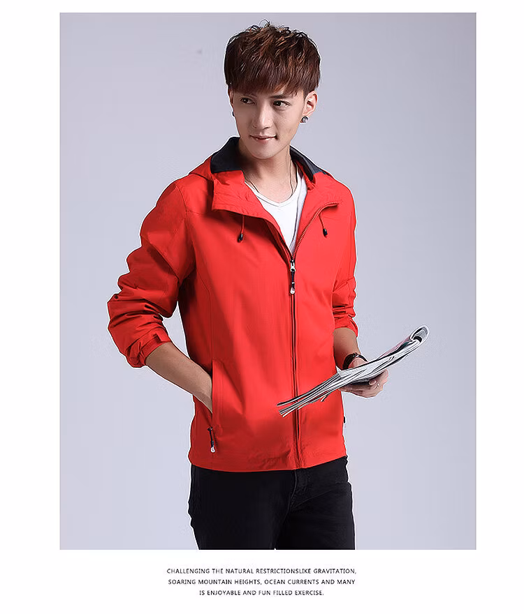 Manufacturers Wholesale Casual Sport Utility Hooded Windbreaker Custom Men Outdoor Lightweight Waterproof Jacket with Logo