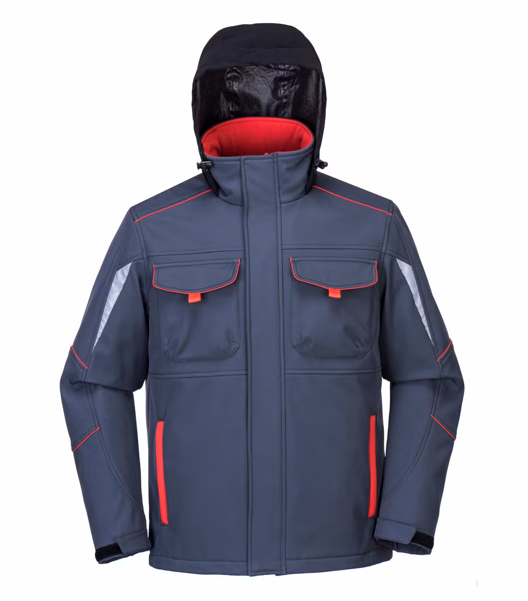 Hot Sale Mens Clothing Winter Fashion Design Hooded Waterproof Breathable Windproof Outdoor Men Softshell Jacket
