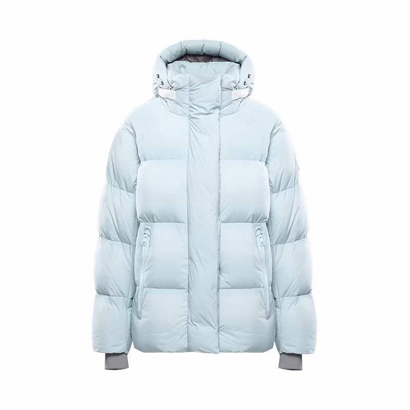 Winter Warm Padded High Quality White Goose Down Jacket Puffer Jacket with Hood