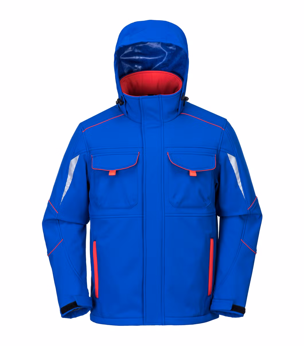 Hot Sale Mens Clothing Winter Fashion Design Hooded Waterproof Breathable Windproof Outdoor Men Softshell Jacket