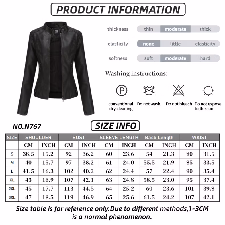 Women Faux Leather Coat Soft Shell Jacket Women&prime;s Trench Coats Modern Women Clothing Biker Jackets Woth Faux Fur Winter Outwear