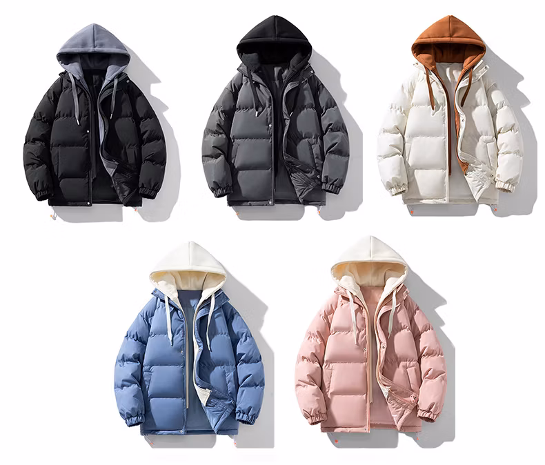 Custom High Quality Fashion Hooded Waterproof Padded Jacket Puffy Jacket for Men