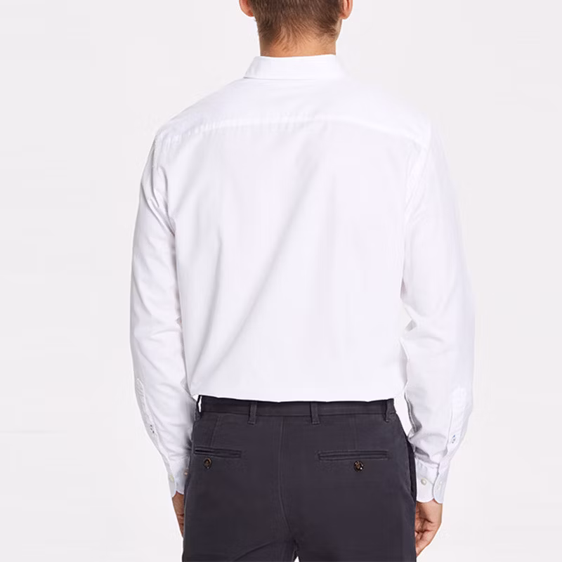 Custom Solid White Casual Linen Shirts for Men
