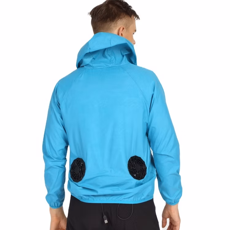 2022new Style Anti-UV Cooling Fishing Shirts Sun Protection Quick Dry Fan Cooling Jacket Cooling Long Sleeve Shirts